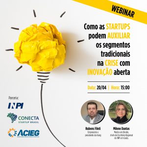 Leia mais sobre o artigo Acieg realiza Webinar em parceria com a Conecta Startup Brasil