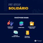 Pit Stop Solidário recebe doações até o dia 14 de maio