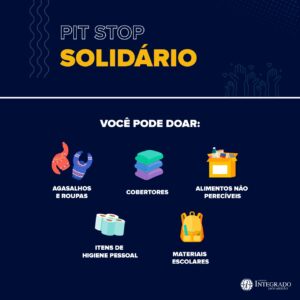 Leia mais sobre o artigo Pit Stop Solidário recebe doações até o dia 14 de maio