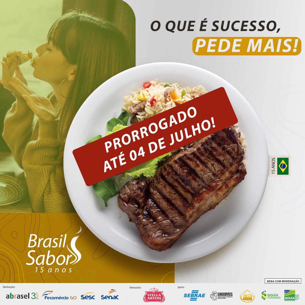 Leia mais sobre o artigo 15º Festival Brasil Sabor em Goiás é prorrogado até 4/7