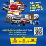 Campanha “Aniversário Premiado” da Novo Mundo.com comemora 65 anos da rede