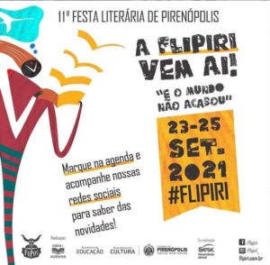 Leia mais sobre o artigo 11ª Festa Literária de Pirenópolis acontece entre 23 e 25/9 em formato híbrido