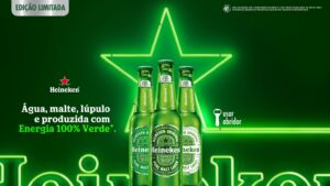 Leia mais sobre o artigo Com estrela verde, rótulo de Heineken celebra uso de energia renovável