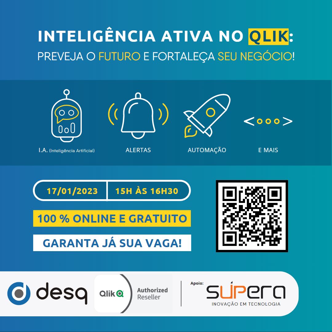 Leia mais sobre o artigo Inteligência ativa no Qlik: preveja o futuro e fortaleça seu negócio